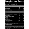 Supplement facts panel for Blue Ribbon Nutrition BCAAs AMINO+