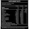 supplement nutrition facts panel for blue ribbon nutrition pre workout supplement product