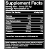 Blue Ribbon Vanilla whey protein isolate supplement facts panel